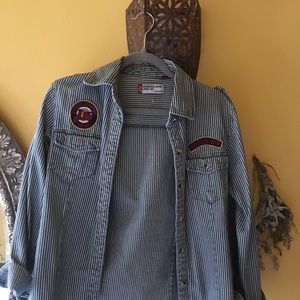 Vintage Levi’s pin striped jean jacket